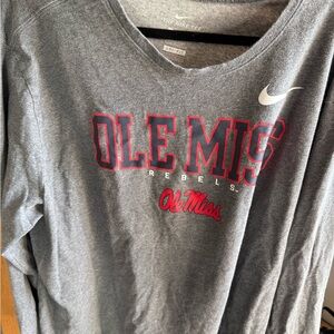 Nike Gray Ole Miss Rebels Tee